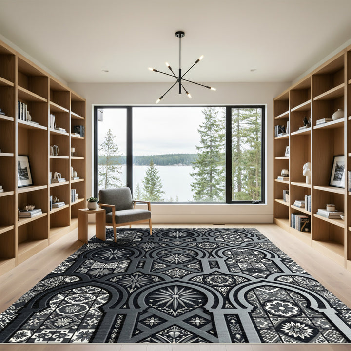 Intricate Geometric Archway Rug