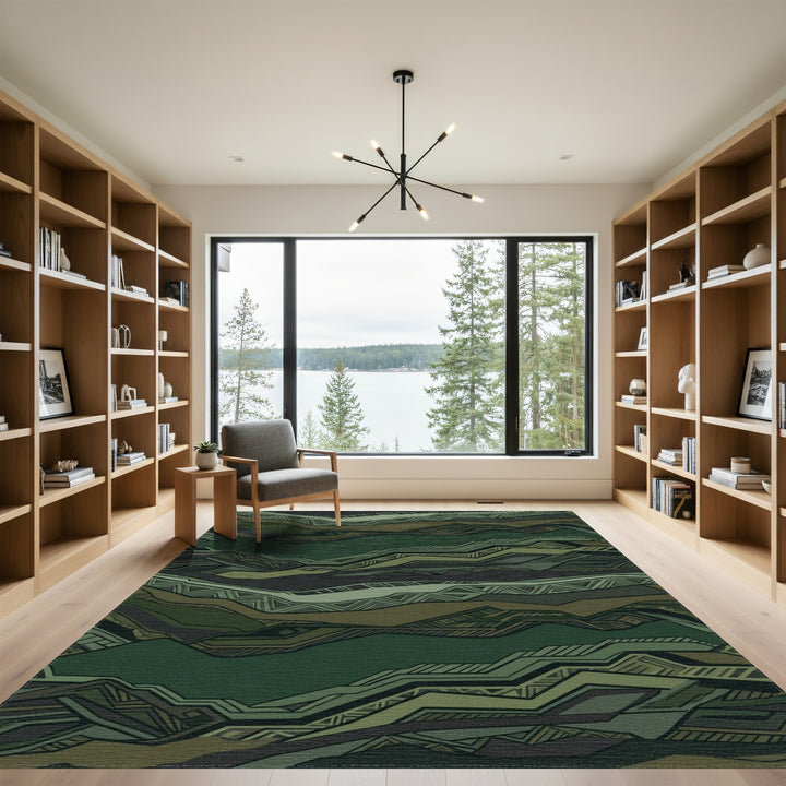 Earthy Toned Organic Landscape Rug