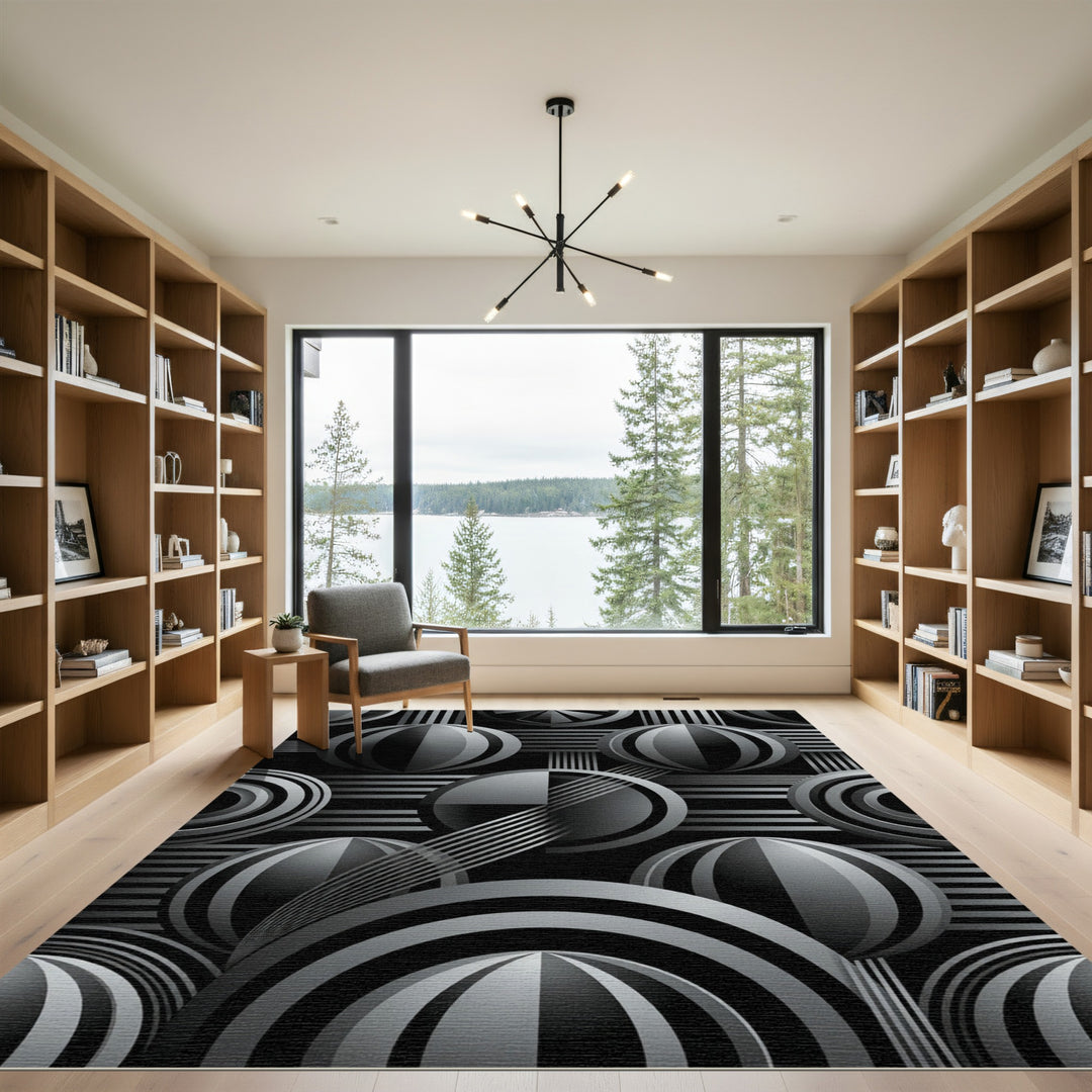 Monochromatic Geometric Sphere Gradient Rug