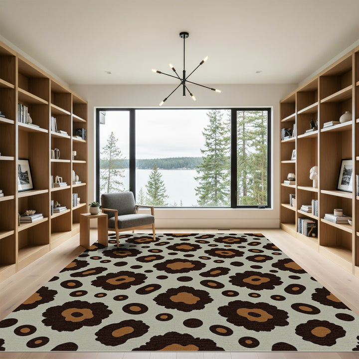 Chic Leopard Spot Area Rug