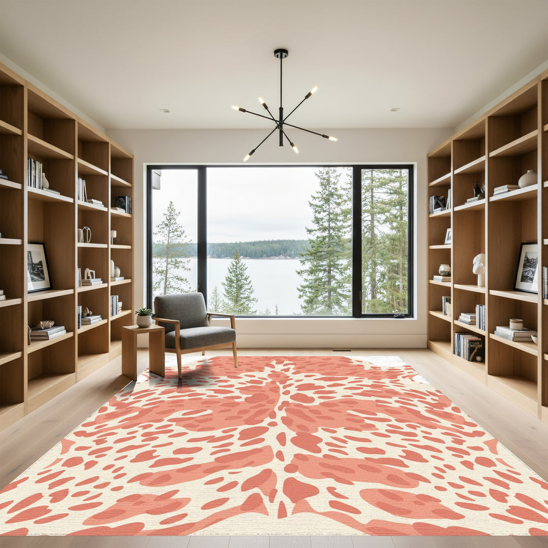 Coral Spots Hide Rug