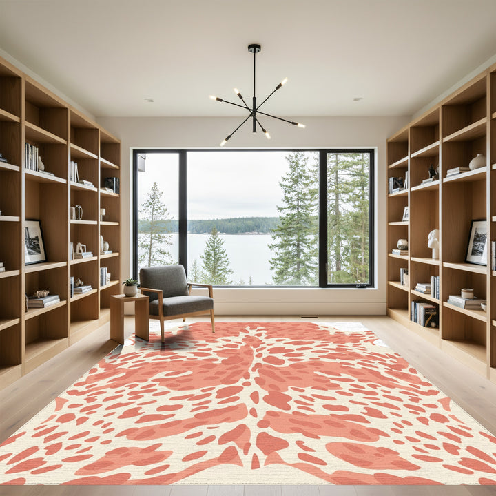 Coral Spots Hide Rug