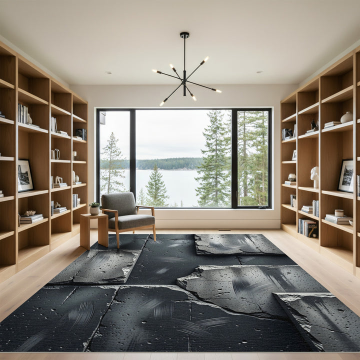 Concrete Texture Broken Surface Rug