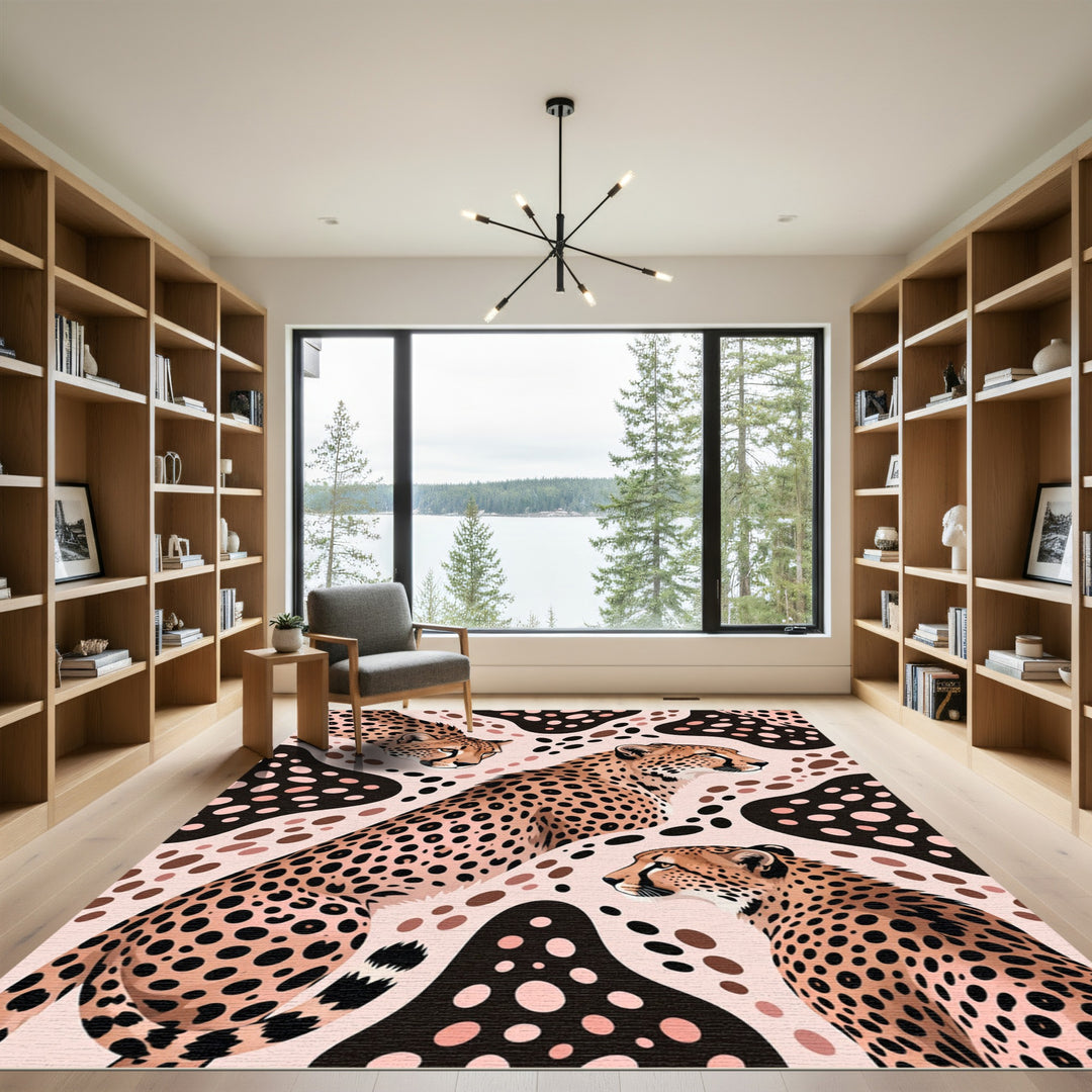 Cheetah Spots Abstract Background Rug