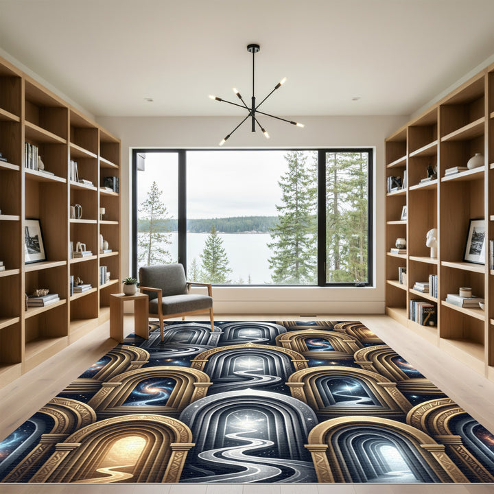 Cosmic Archway Celestial Path Rug