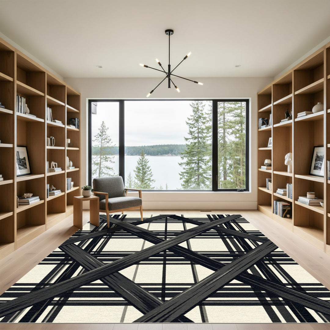 Monochromatic Black Lattice Crossing Rug