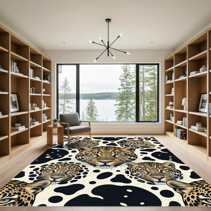 Leopard Spots Contemporary Artistic Rug
