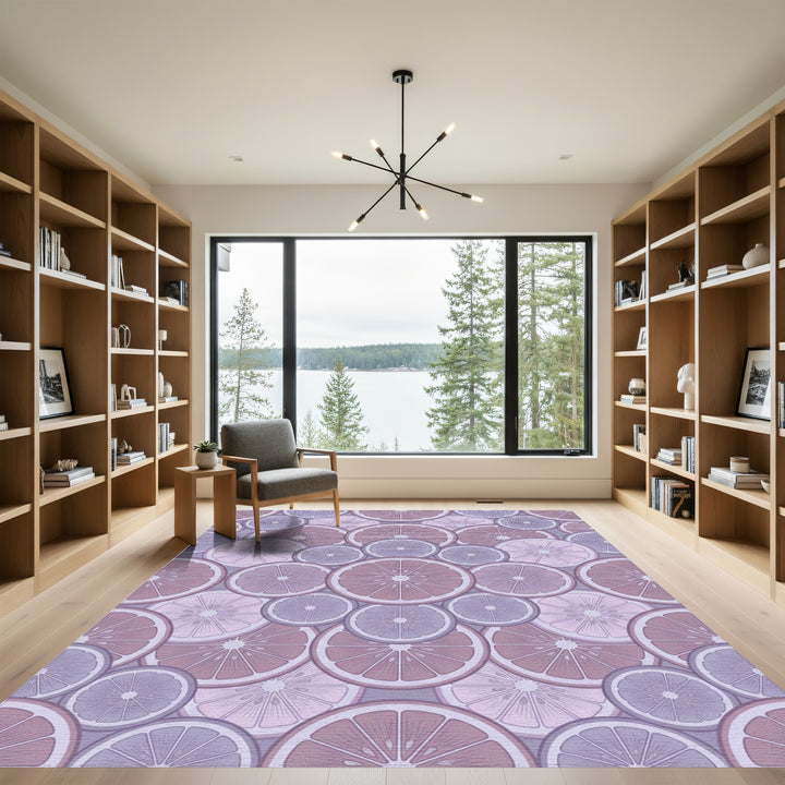 Pastel Citrus Slice Medley Rug