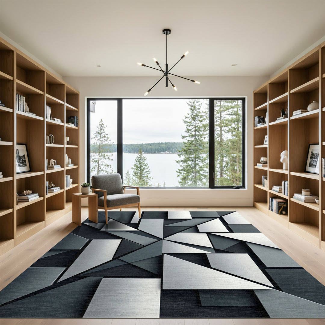 Monochromatic Geometric Abstraction Rug