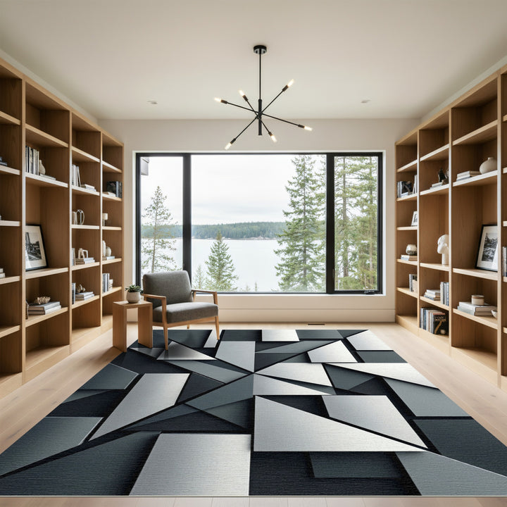 Monochromatic Geometric Abstraction Rug