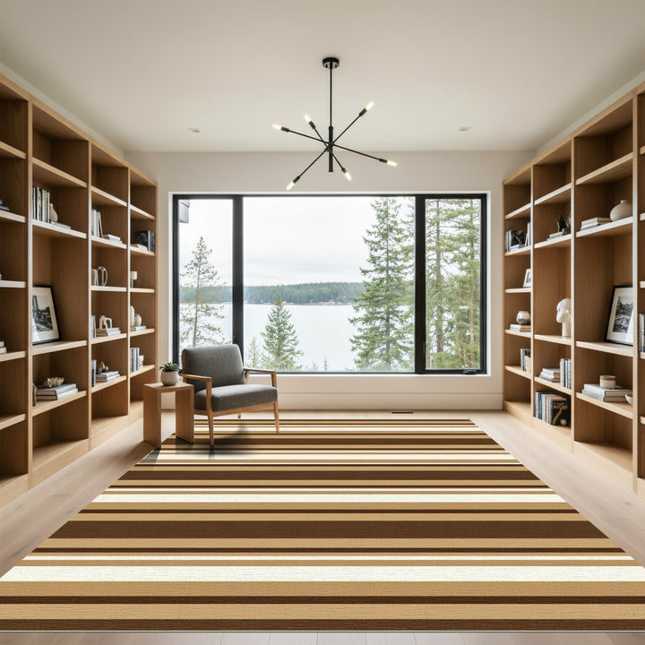 Earthy Tones Multi Stripe Rug