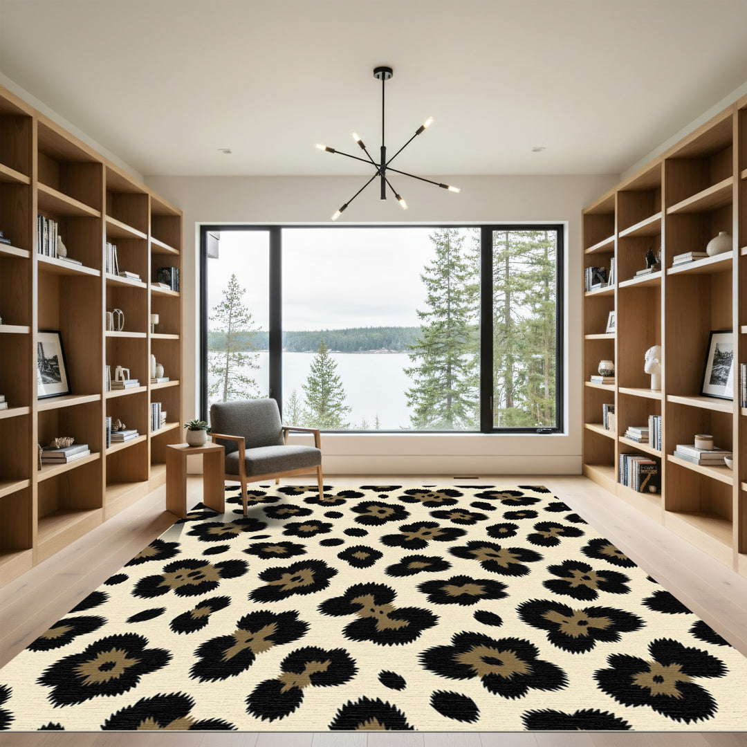 Classic Leopard Spots Rug Style Rug