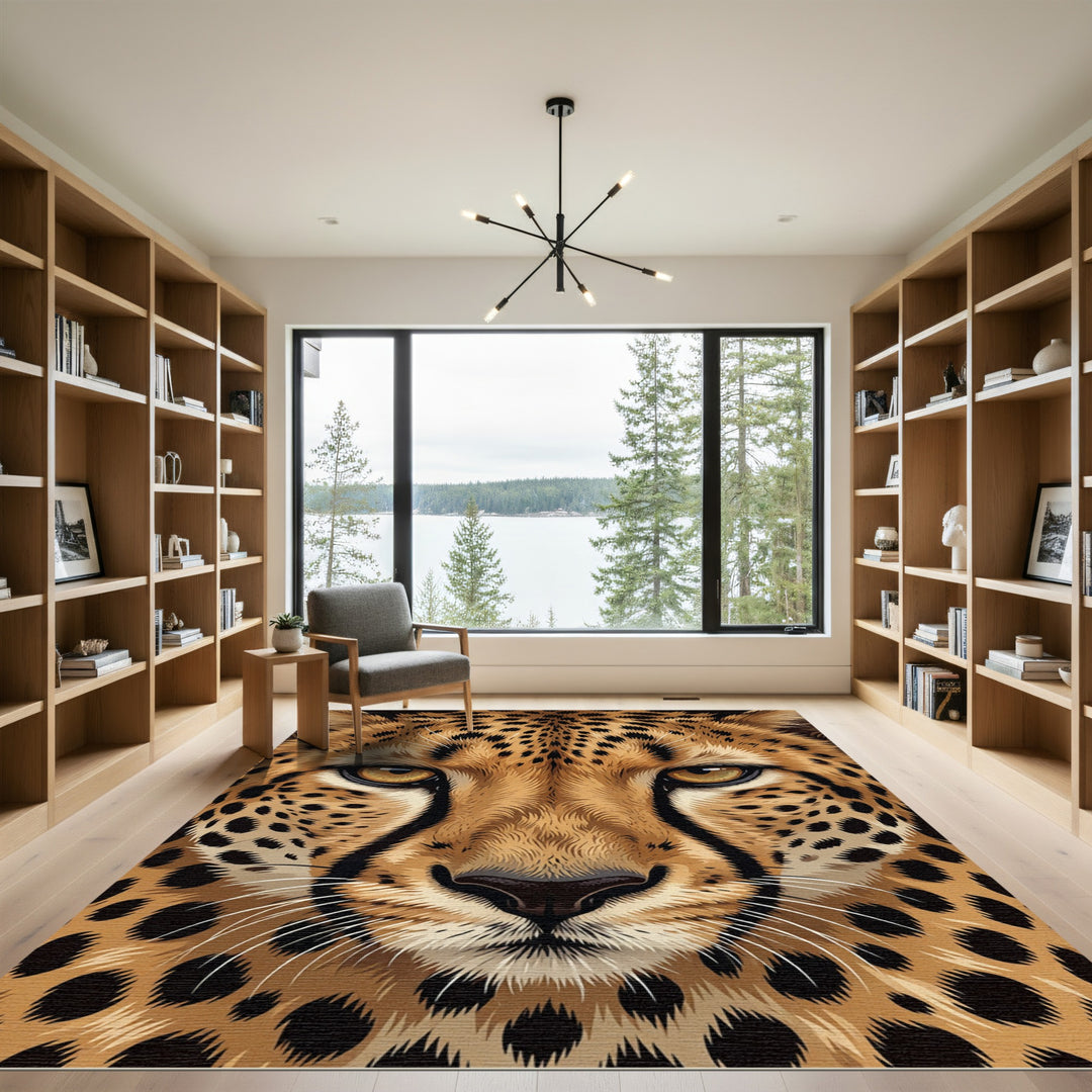 Majestic Cheetah Spot Close Up Rug