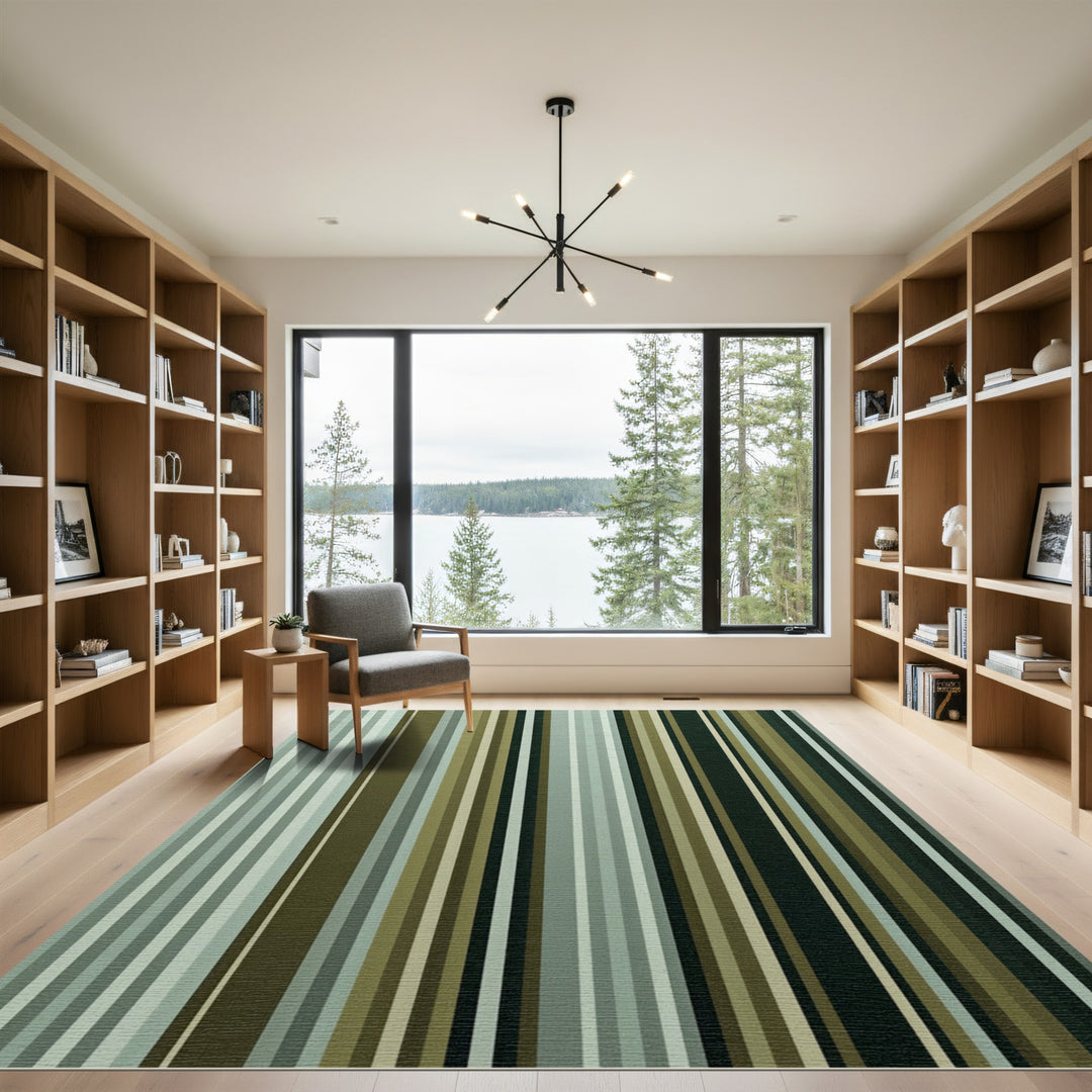 Earthy Stripe Multi-Color Rug
