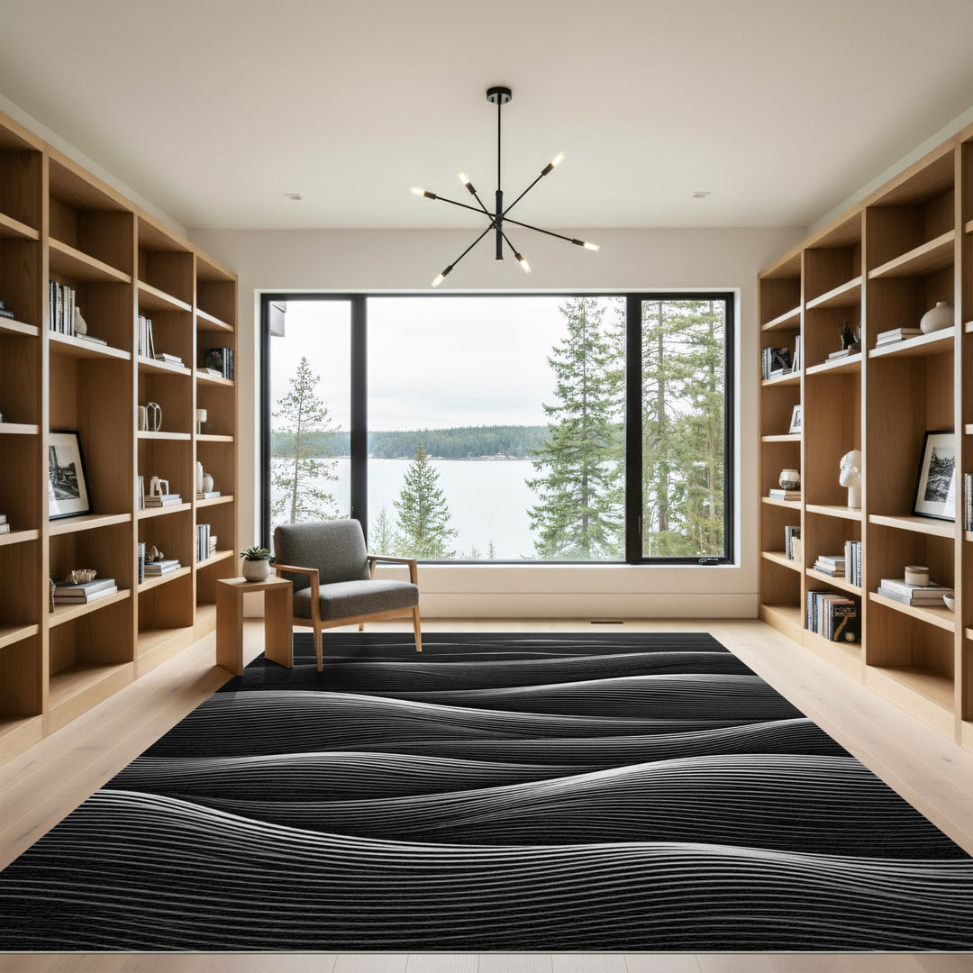 Monochromatic Rippling Wave Rug