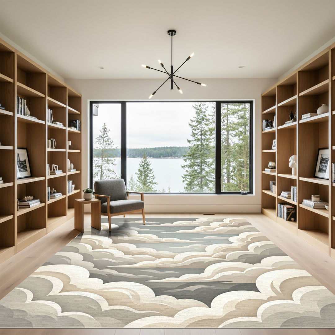 Pastel Dreamy Cloudscape Rug