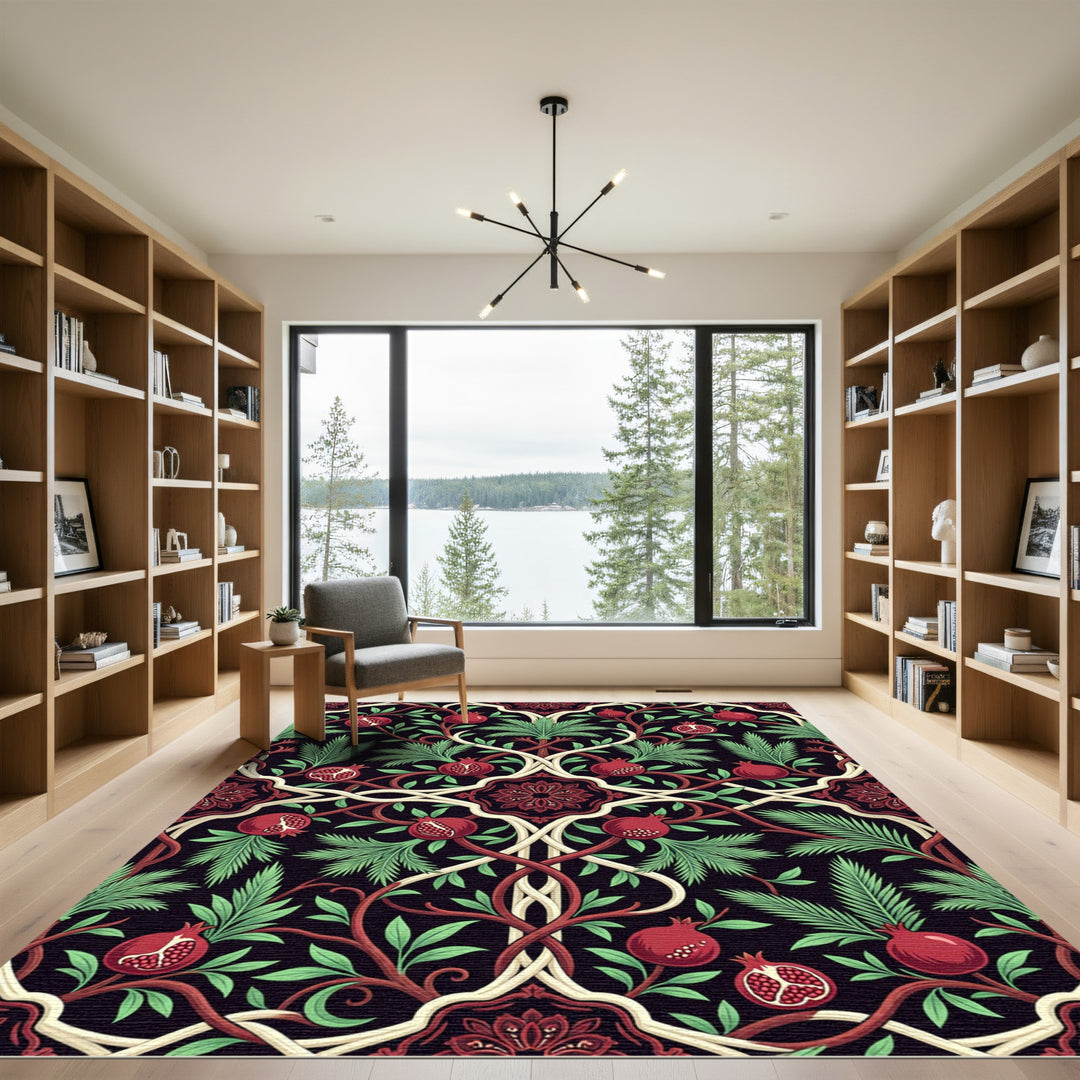 Art Nouveau Pomegranate Vine Rug