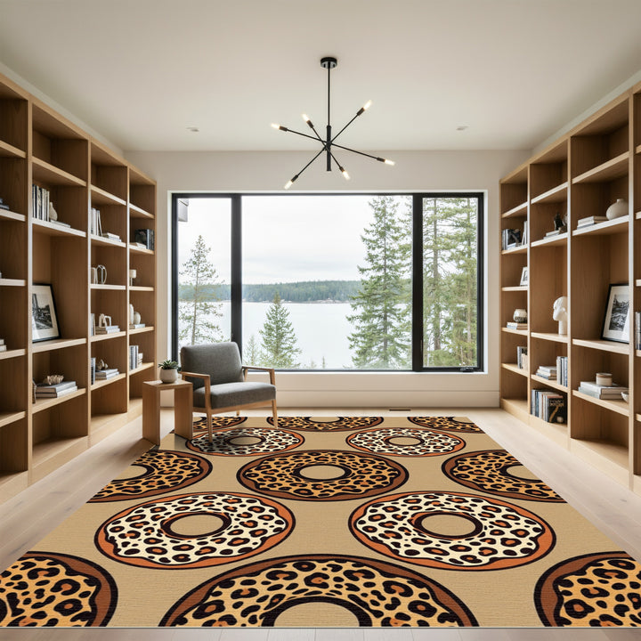 Fun Leopard Spots Doughnut Rug