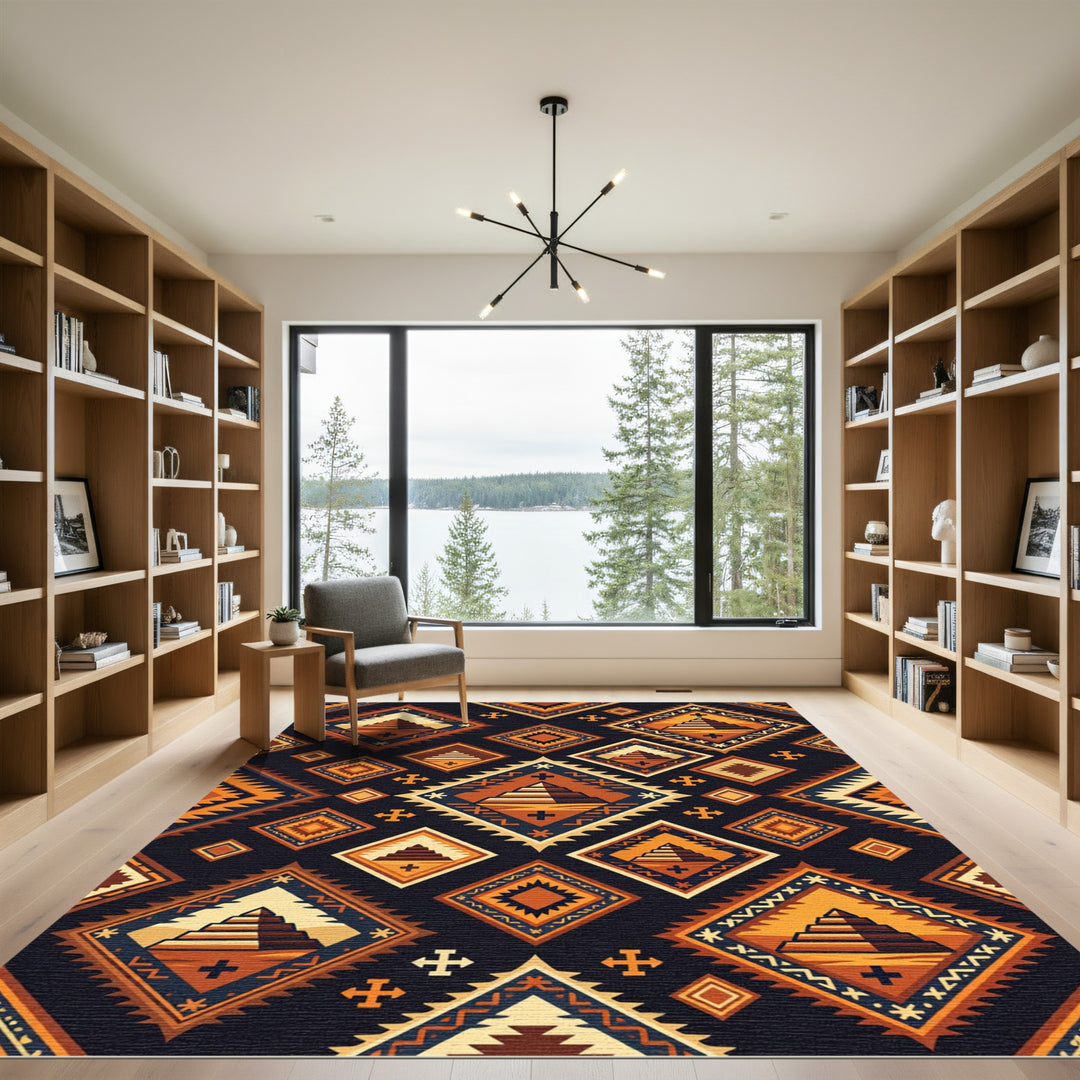 Ancient Egyptian Pyramid Navajo Rug
