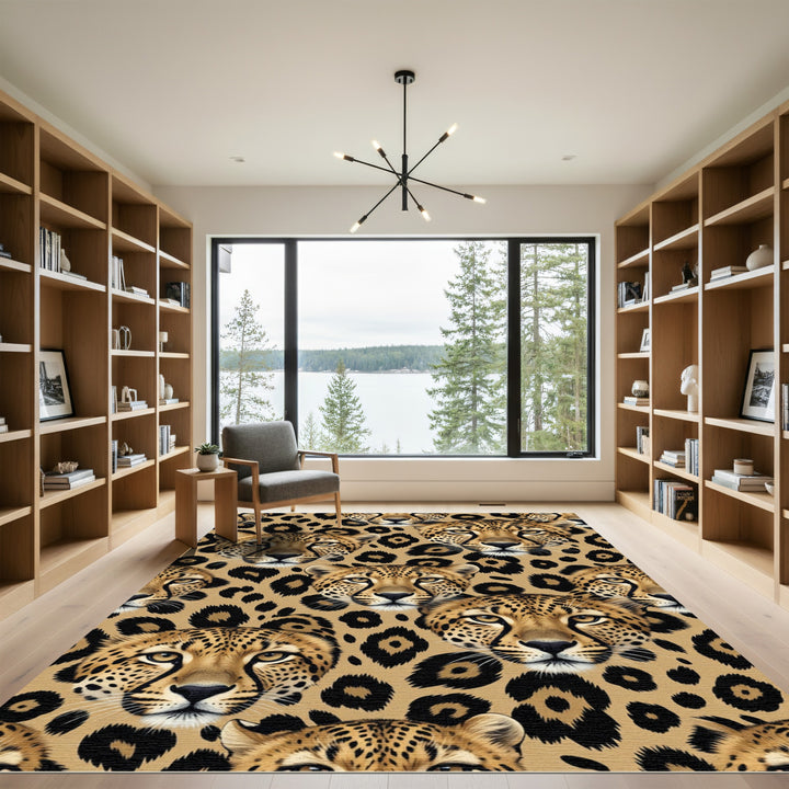 Wild Cheetah Spots Textile Rug