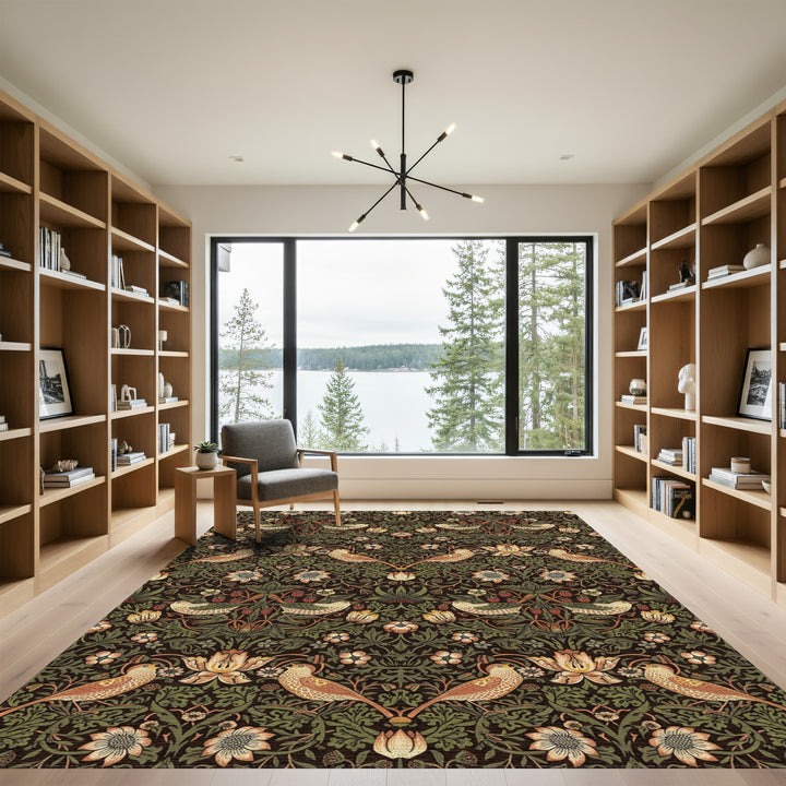 William Morris Bird and Strawberry Rug