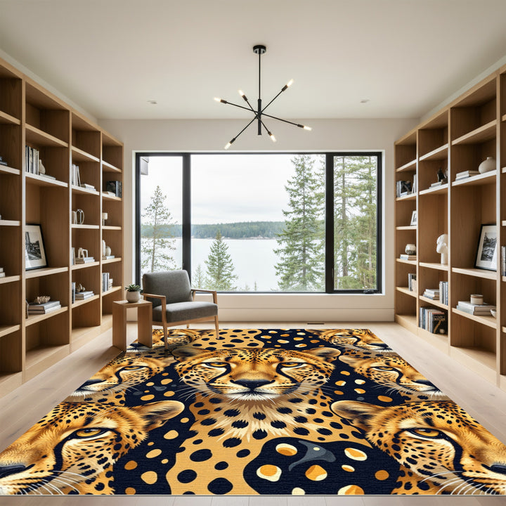Cheetah Spot Abstract Animal Rug