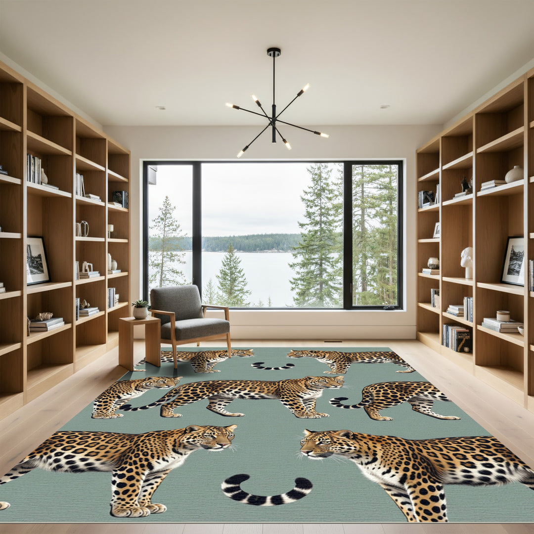 Leopard Spots Dynamic Wildlife Composition Rug