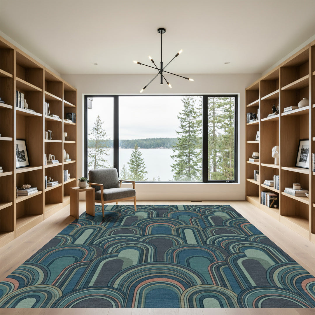 Oceanic Arches Geometric Collection Rug
