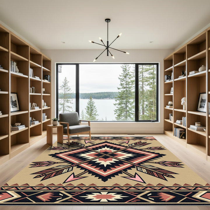 Native American Arrows Geometric Rug