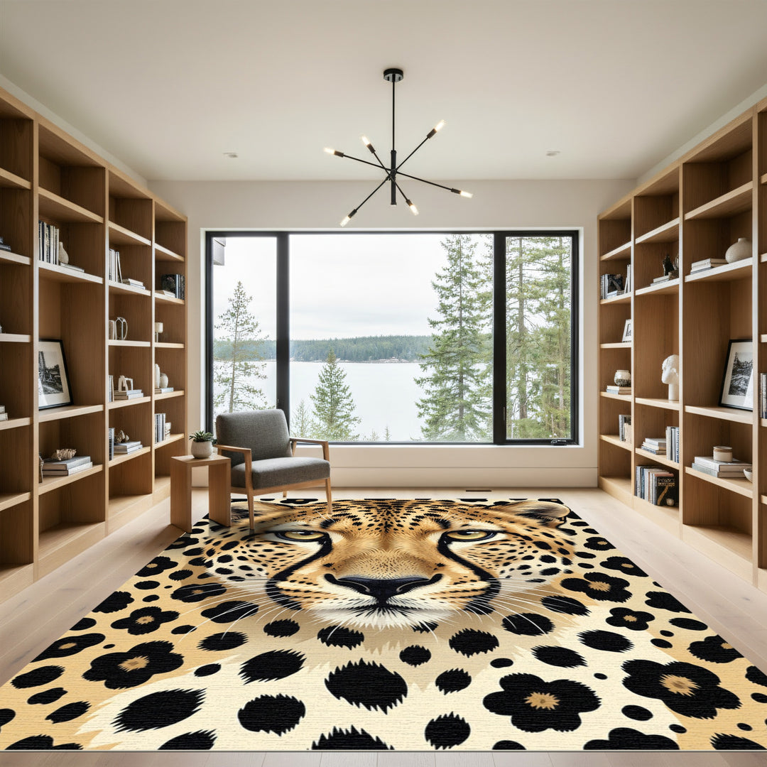 Bold Feline Spots Cheetah Rug