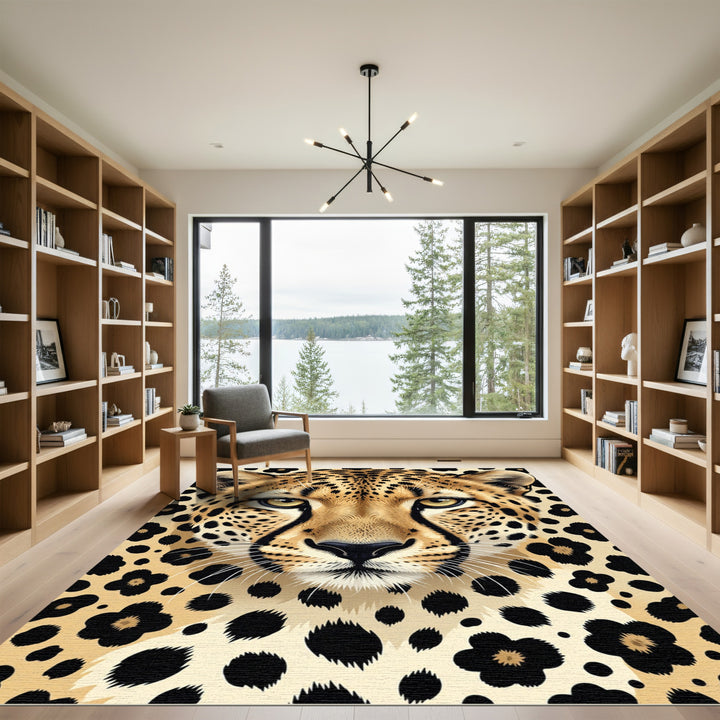 Bold Feline Spots Cheetah Rug