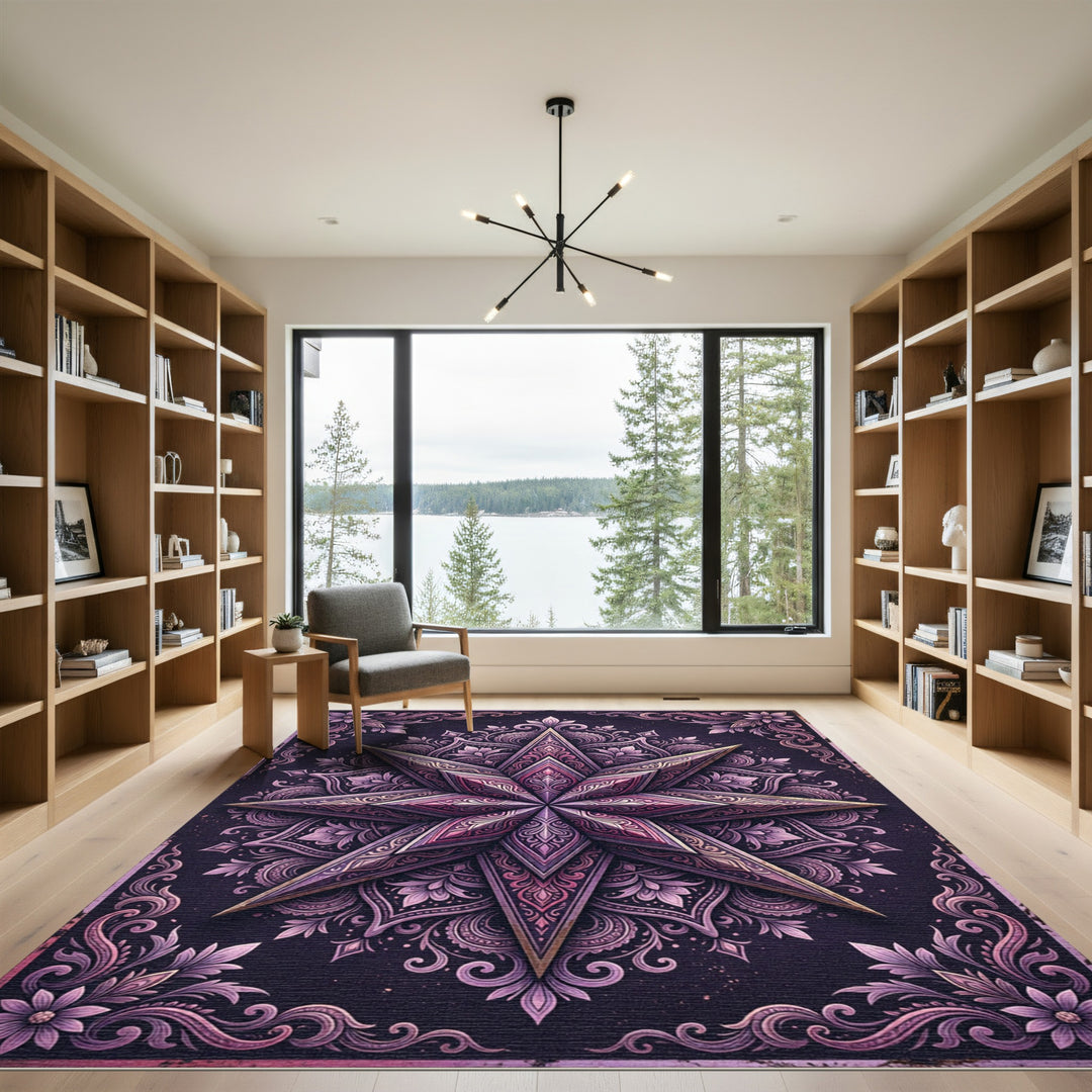 Victorian Star Mandala Rug