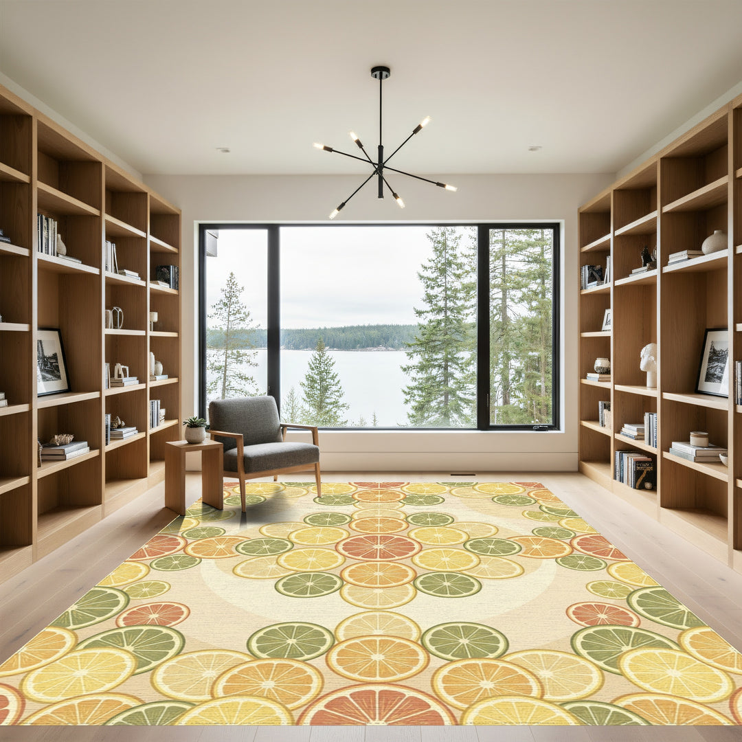 Citrus Slices Aromatic Summer Grove Rug