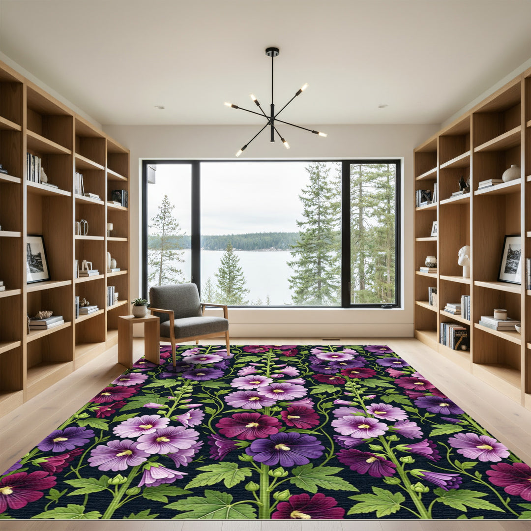 Magnolia Floral Garden Rug
