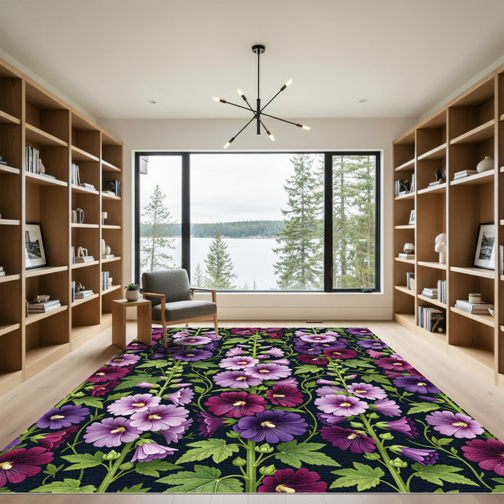 Magnolia Floral Garden Rug