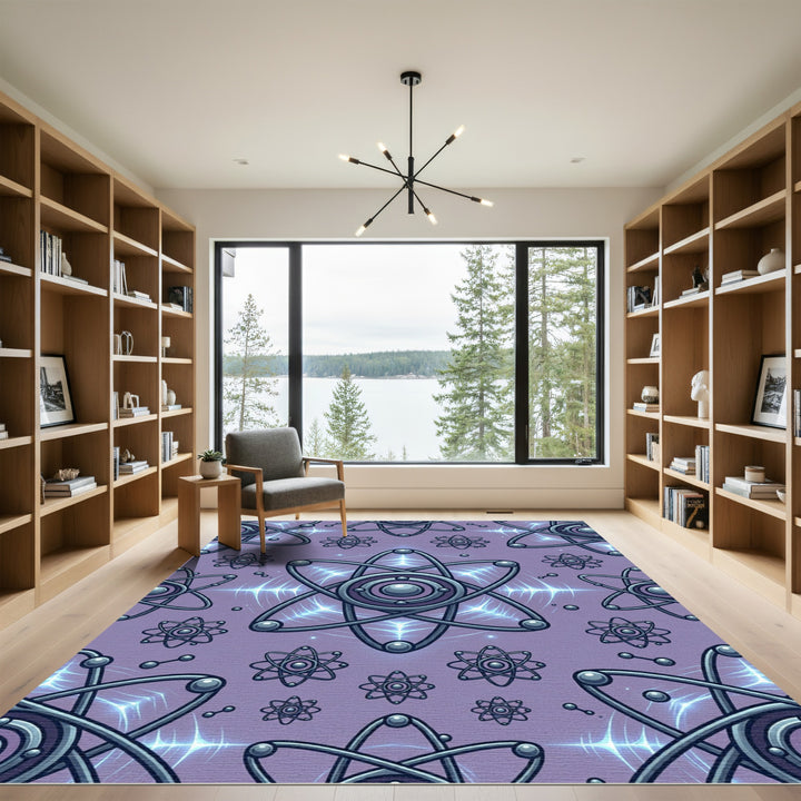 Purple Atom Solar Flare Rug