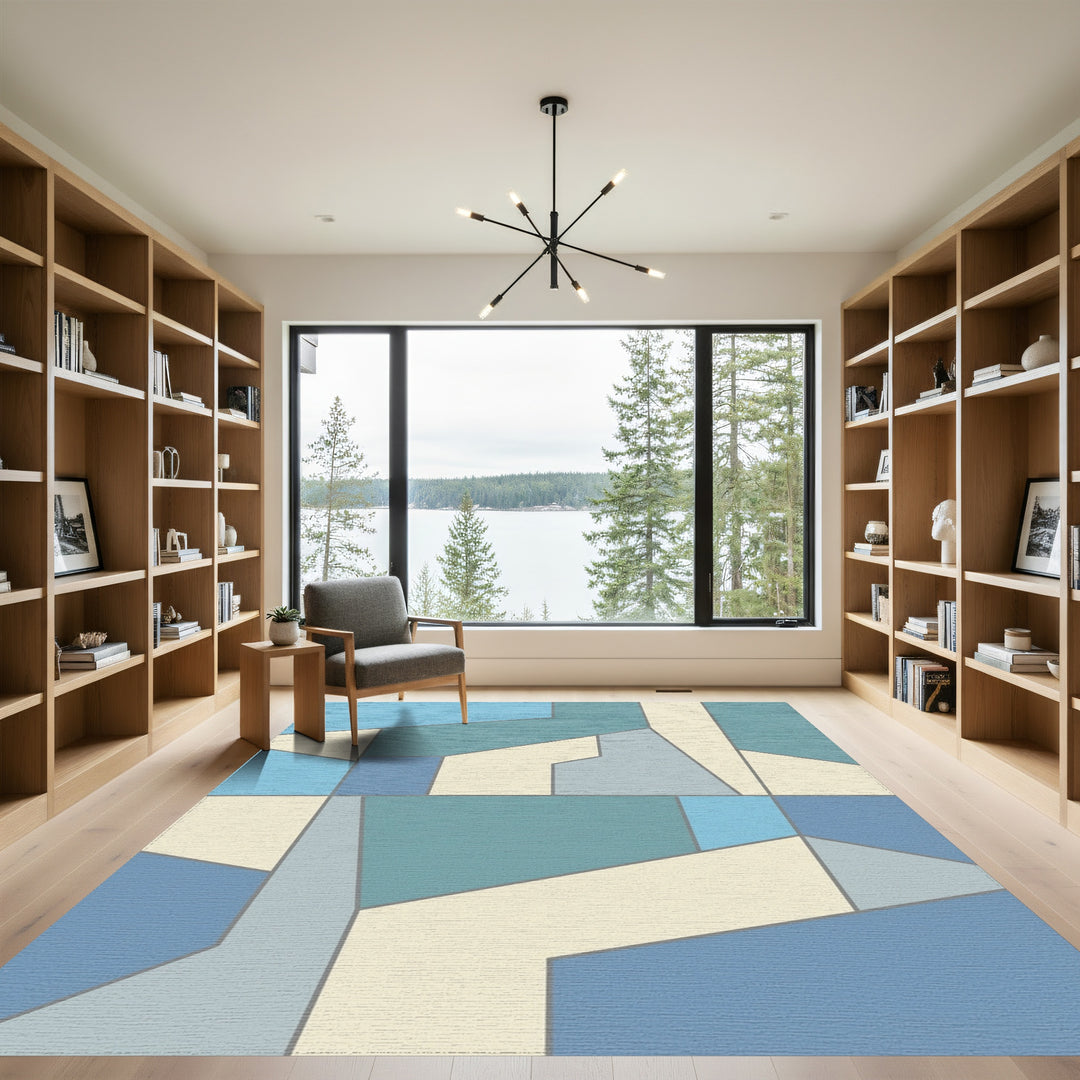 Cool Geometric Abstract Forms Rug