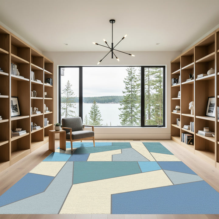 Cool Geometric Abstract Forms Rug