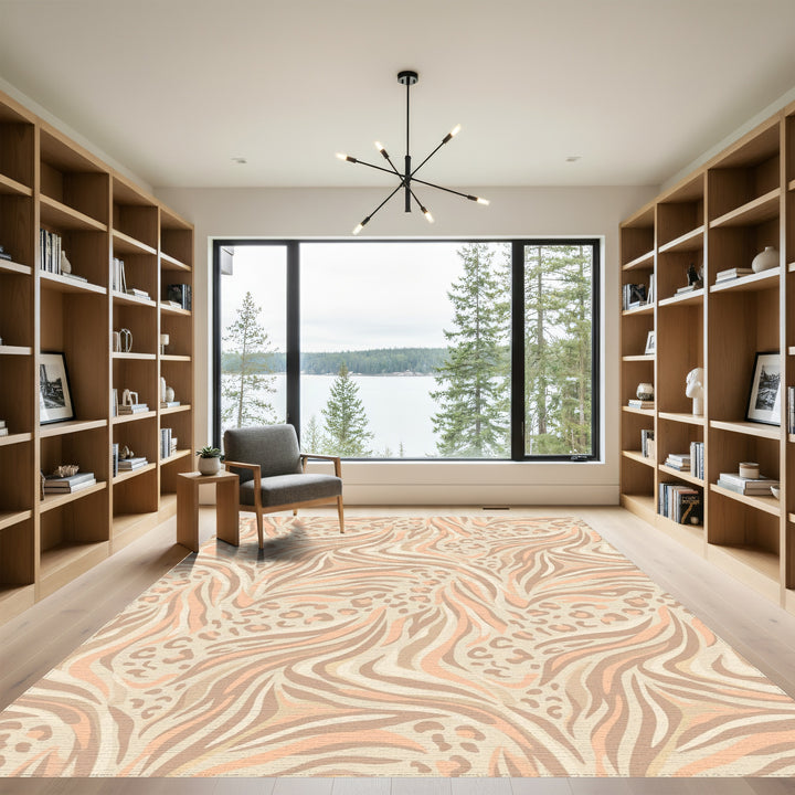 Safari Chic Zebra Leopard Mix Rug