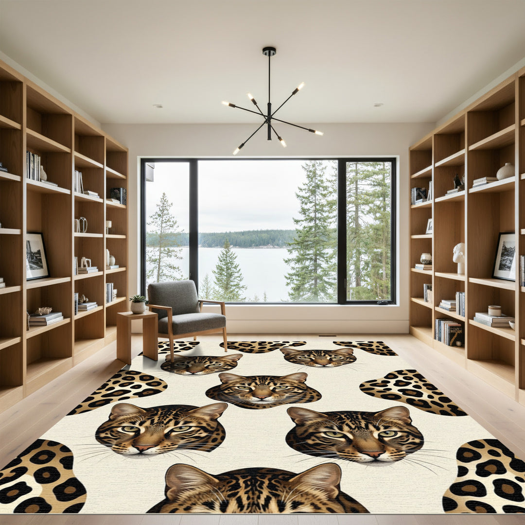 Bengal Cat Spots Animal Rug