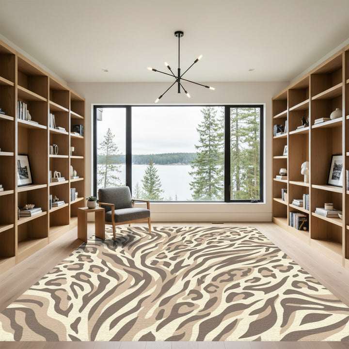 Savannah Blend Leopard Zebra Rug