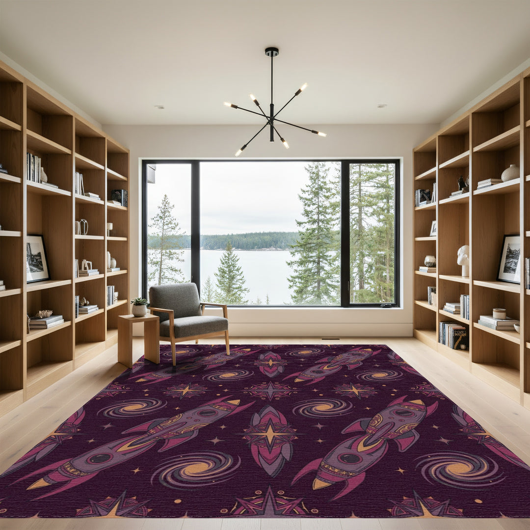 Cosmic Rockets and Galaxies Rug
