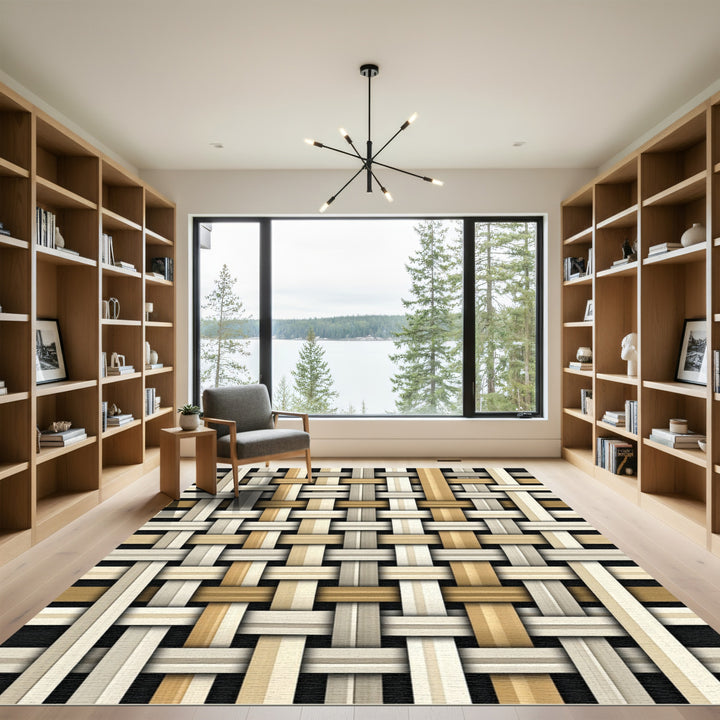 Natural Woven Texture Neutral Palette Rug