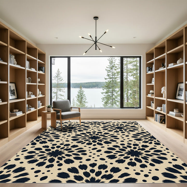 Dark Bloom Scatter Rug