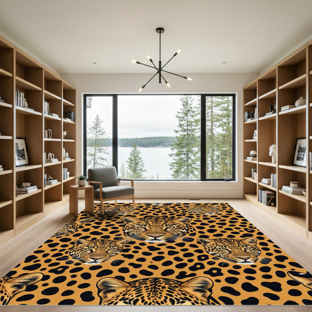 Leopard Spot Jungle Cat Rug