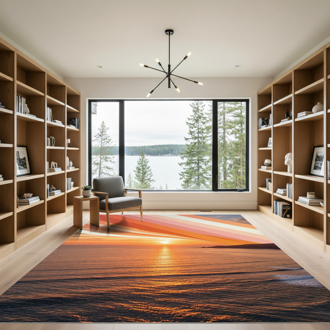 Sunset Warm Stripe Archway Rug