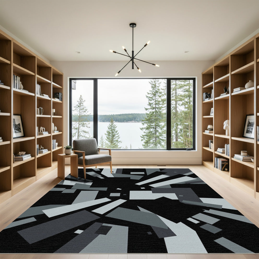 Monochromatic Geometric Burst Shadow Rug