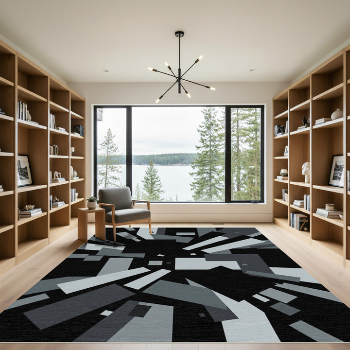 Monochromatic Geometric Burst Shadow Rug