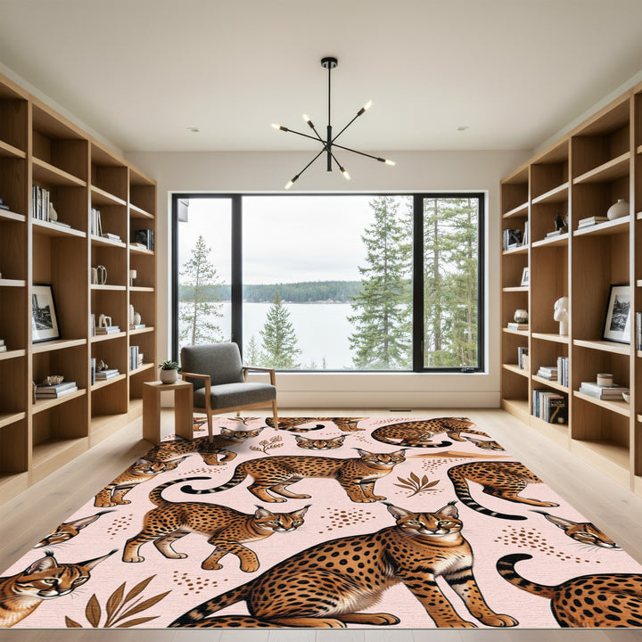 Wild Savannah Cat Art Rug