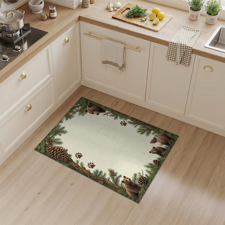 Bear Woodland Area Rug